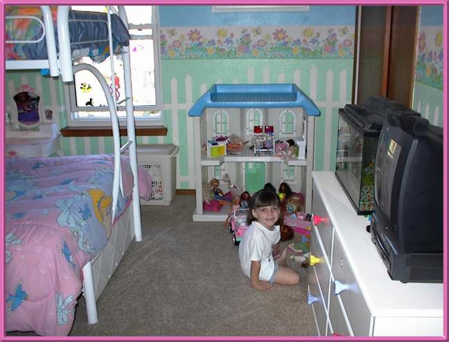 Kayley's GIANT Barbie house